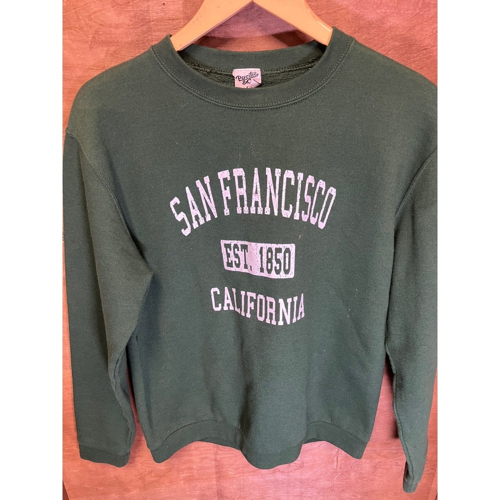 Pacific & Co San Francisco California‎ Est 1850 Sweatshirt Green Small Pullover